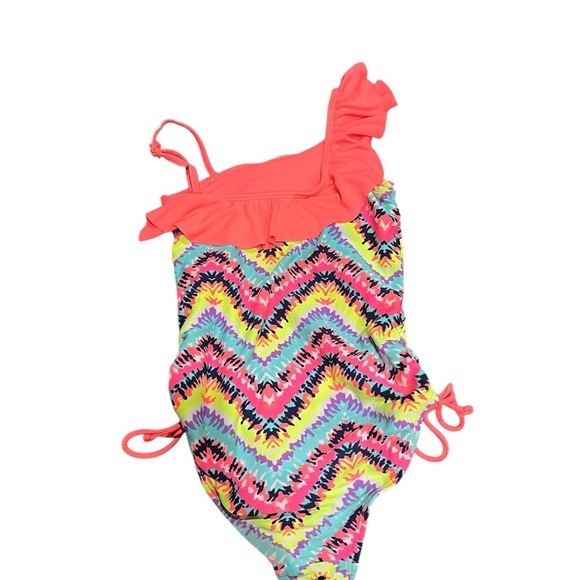 Justice One Piece Swimsuit size 5 tie dye - Picture 2 of 4